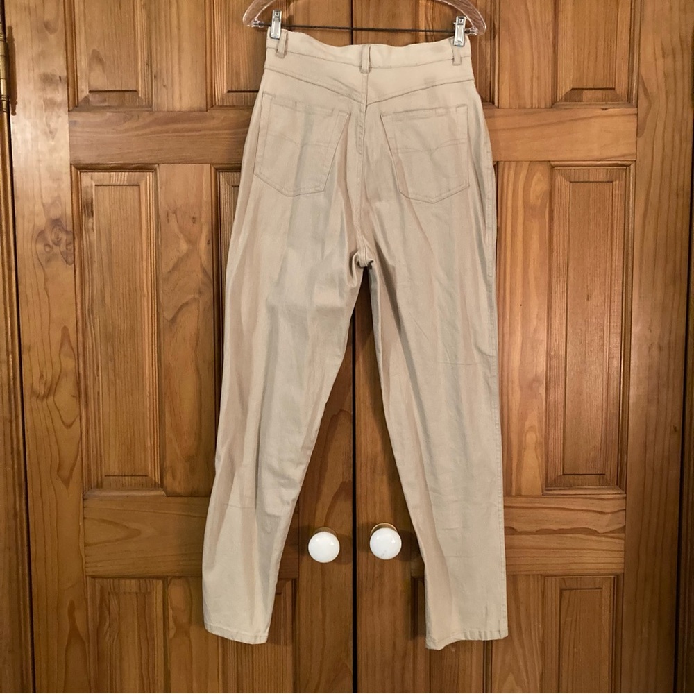 EUC Route 66 Vintage 80s 90s Jeans Stretch Fit High Rise Denim Tan Size 11/12